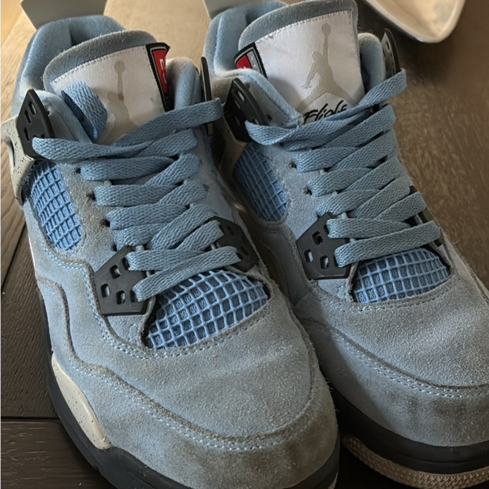 Jordan Blue Sneakers Premium Suede Mesh Panels
